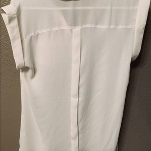 The Limited White Ashton Short Sleeve Blouse, S